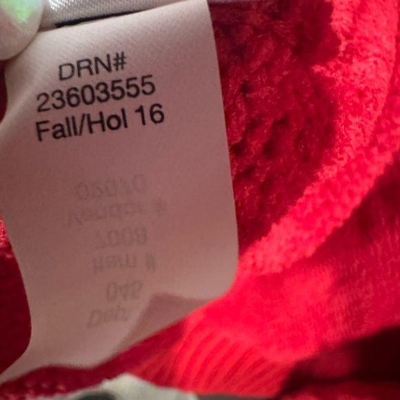 Eddie Bauer Lounge Womens Cardigan Sweater S Red Long Chunky oversized Holiday - Picture 6 of 8